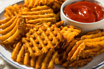 Salty Organic Waffle French Fries