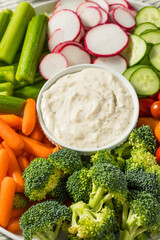 Healthy Homemade Veggie Tray Appetizer