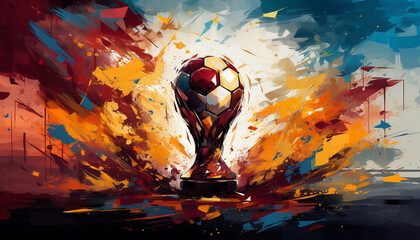 abstract soccer world cup 2026, in United States, Canada, Mexico