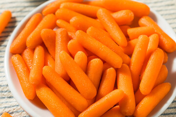Orange Organic Raw Baby Carrots