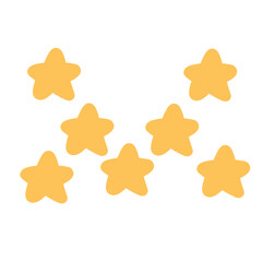 Star rating.yellow star shape.