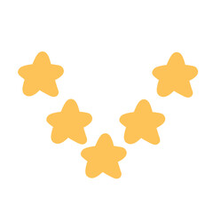 Star rating.yellow star shape.