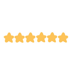 Star rating.yellow star shape.