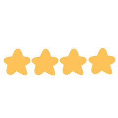 Star rating.yellow star shape.