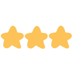 Star rating.yellow star shape.