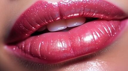 Obraz premium lips closeup