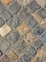 stone floor background in sunny day