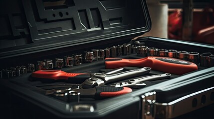tool box with tools