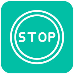 Stop Vector Icon Design Illustration