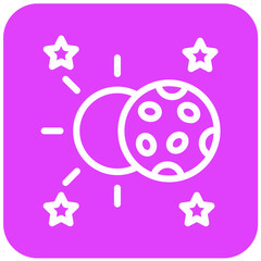 Lunar Vector Icon Design Illustration