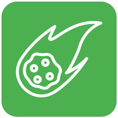 Comet Vector Icon Design Illustration