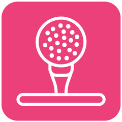 Golf ball Vector Icon Design Illustration