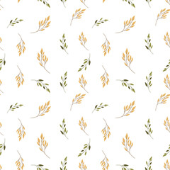 seamless pattern with leaves