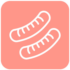 Sausage Vector Icon Design Illustration