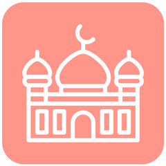 Mosque Vector Icon Design Illustration
