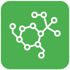 Molecule chain Vector Icon Design Illustration