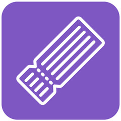 Movie ticket Vector Icon Design Illustration