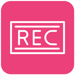 Record Vector Icon Design Illustration