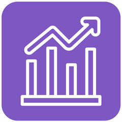 Bar graph Vector Icon Design Illustration