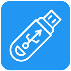 Usb Vector Icon Design Illustration