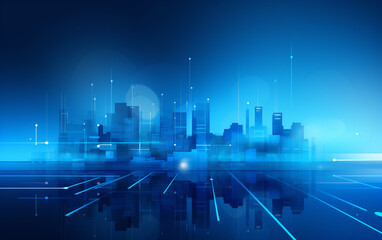 Obraz premium Abstract background dark blue with modern corporate concept