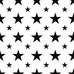 Obraz premium Star seamless pattern geometric shape design of abstract texture background illustration