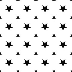 Star seamless pattern geometric shape design of abstract texture background illustration