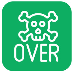 Game over Vector Icon Design Illustration