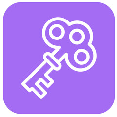 Key Vector Icon Design Illustration