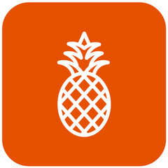 Pineapple Vector Icon Design Illustration