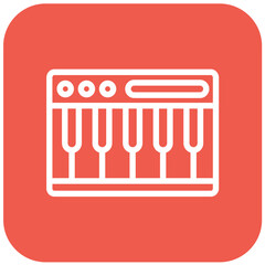 Fototapeta premium Piano Vector Icon Design Illustration