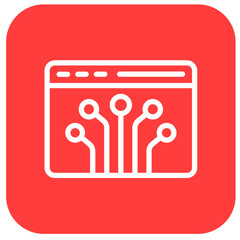 Node Vector Icon Design Illustration