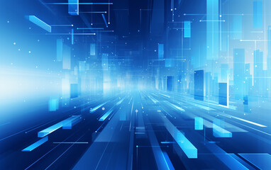 Fototapeta premium Abstract background dark blue with modern corporate concept