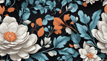 Beautiful trendy flower pattern. Small flowers. Fashionable template for design