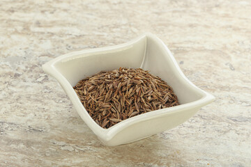 Zira seeds in the bowl