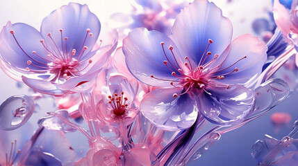 Winter magic on a palette of petals