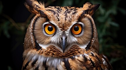 A breathtaking shot of an Owl his natural habitat, showcasing his majestic beauty and strength.