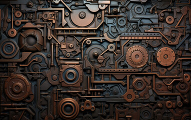 Abstract metal background art