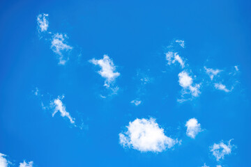 Fototapeta na wymiar Beautiful blue sky with cloud formation background