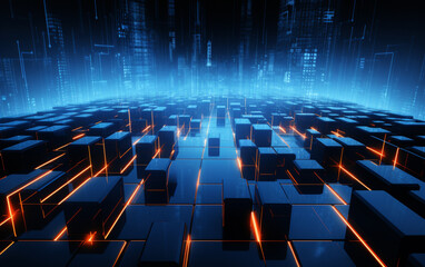 Obraz premium Abstract technology background Business & development direction