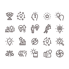 Creativity Icons vector design