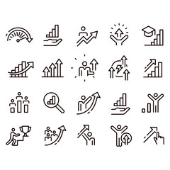 Growth Icons vector design 