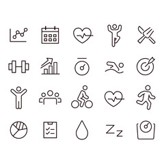 Fitness Icons vector design
