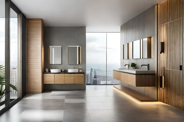 Fototapeta na wymiar modern bathroom interior 