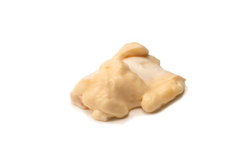White sauce splashes isolated on white background.