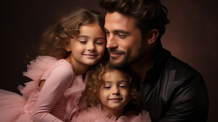 father and little daughter