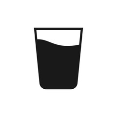 Glass vector icon. Drink glass symbol