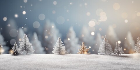 Fototapeta na wymiar Shiny Snowy Merry Christmas background.