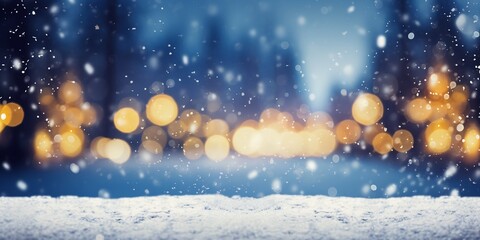 Fototapeta na wymiar Shiny Snowy Merry Christmas background.
