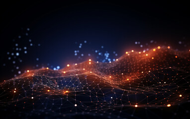 Obraz premium abstract technology Background, abstract technology particle